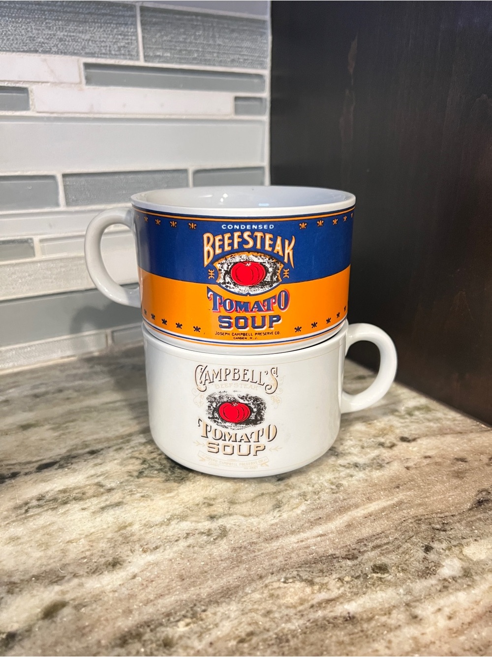 VTG 1994 Campbell’s Soup Mug Set of 2 Westwood 125th Anniversary